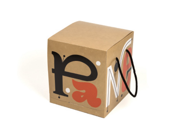 Caja Panettone carton ondulado kraft/cj 100u