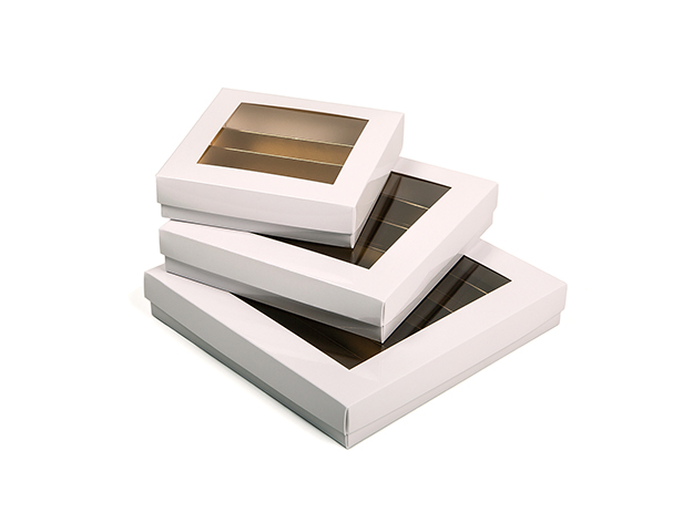 Caja Prettybox blanco/oro 