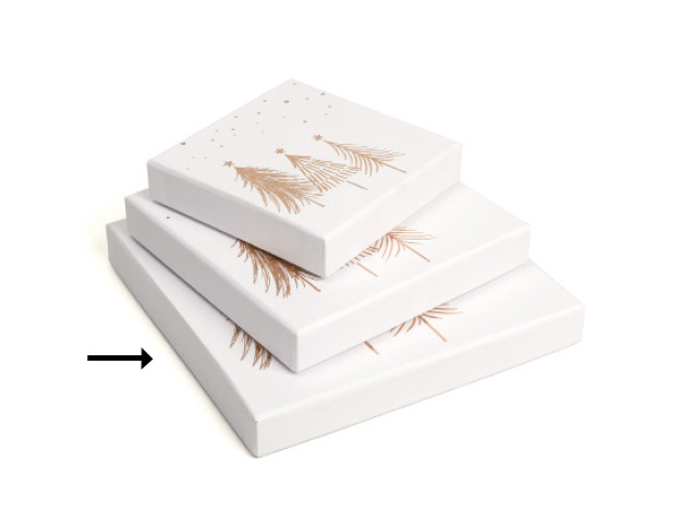 Caja Rígida Cuadrada Forêt blanca 