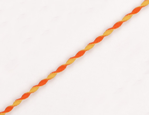 Cordon bi-color naranja-amarillo  3mm 20m