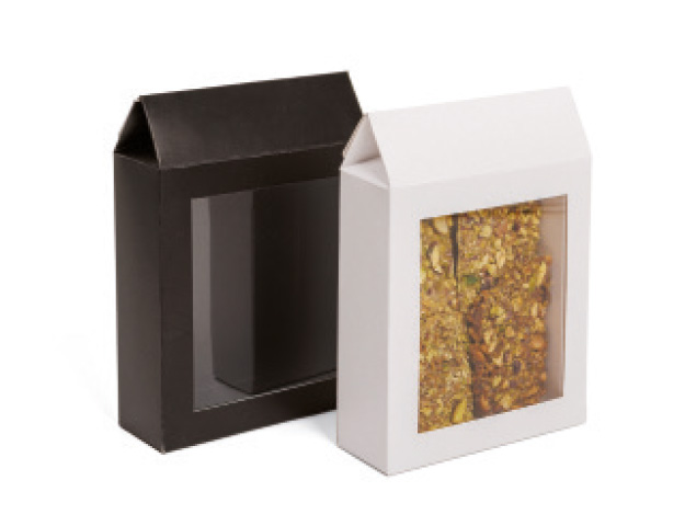Caja c/ventana y cubeta negro 