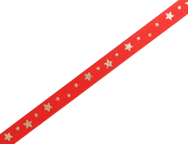 Cinta estrellas rojas 