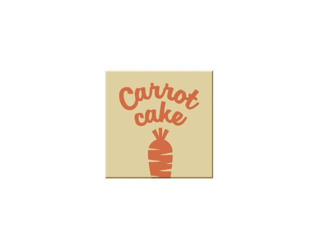 72 carrés  CB Carrot cake  2,5 cm  